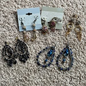 5 sets of earrings